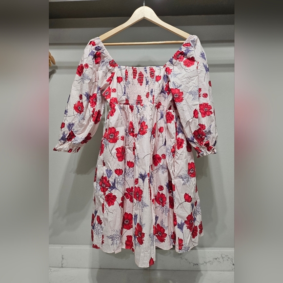 Tuckernuck Hyacinth House Pink Floral Square Neck Veronica Dress (Small NWT) - Picture 6 of 6